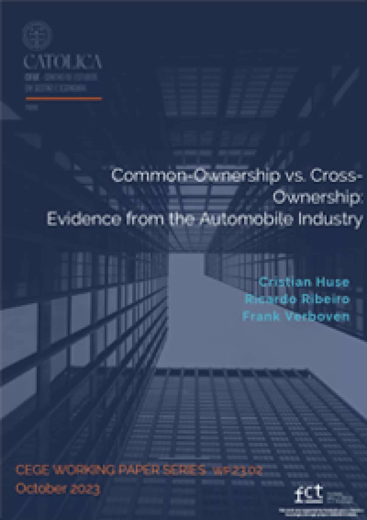 Common-Ownership vs. Cross- Ownership: Evidence from the Automobile Industry