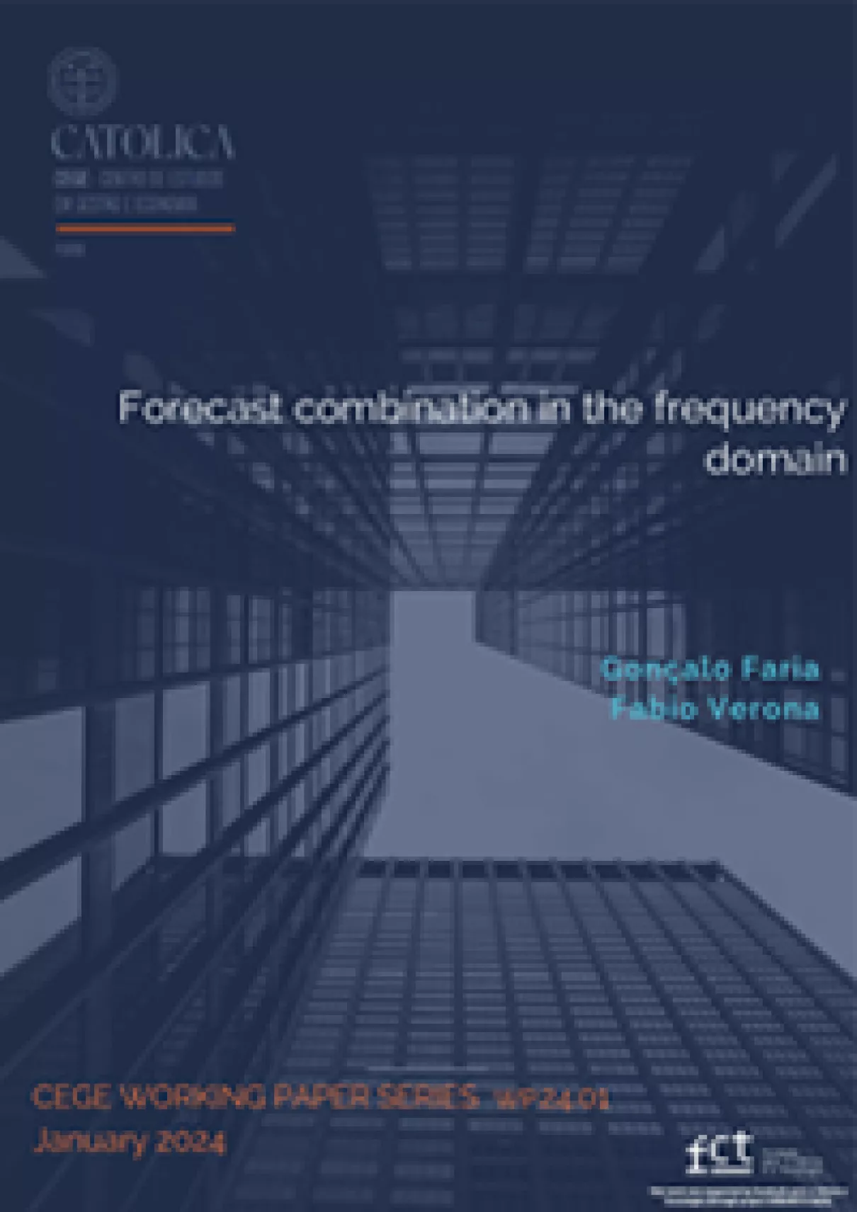 Forecast combination in the frequency domain
